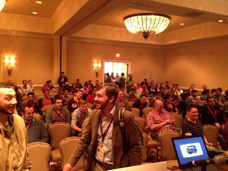 Image of participants from Brett\'s presentation from SXSW
