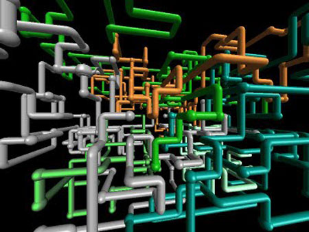Image of 3D pipes