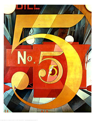 Image of “I Saw the Figure 5 in Gold” by Charles Demuth