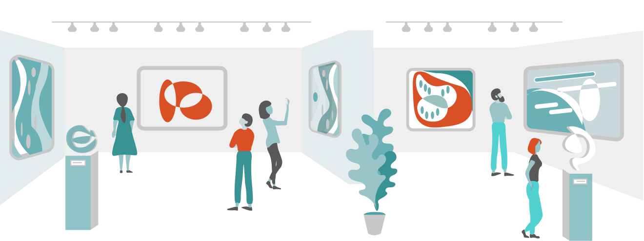 illustration of construction vehicles and software