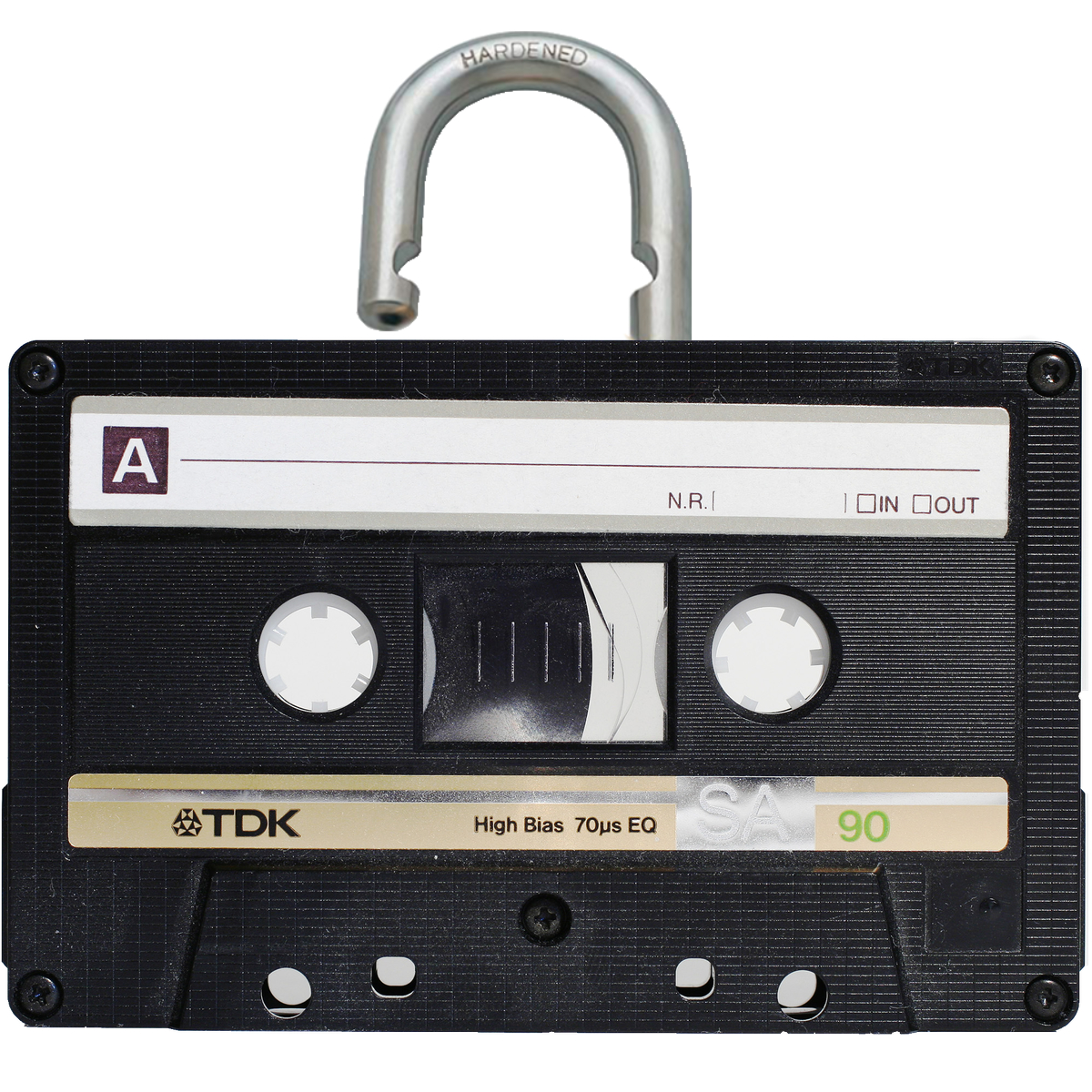 unlocked cassette tape graphic
