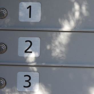 Three mailboxes