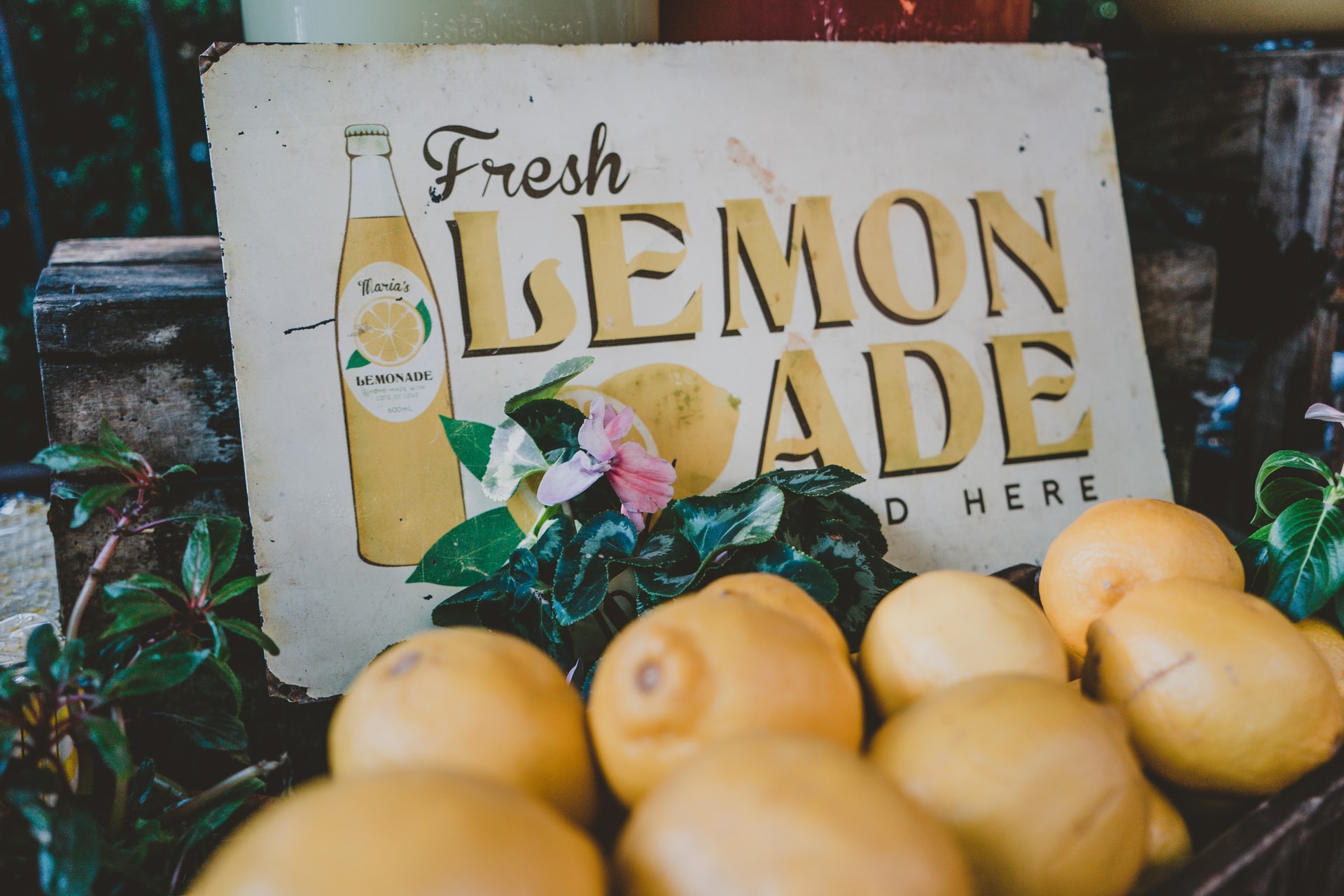 Photo of Lemonade sign by Rod Long on Unsplash