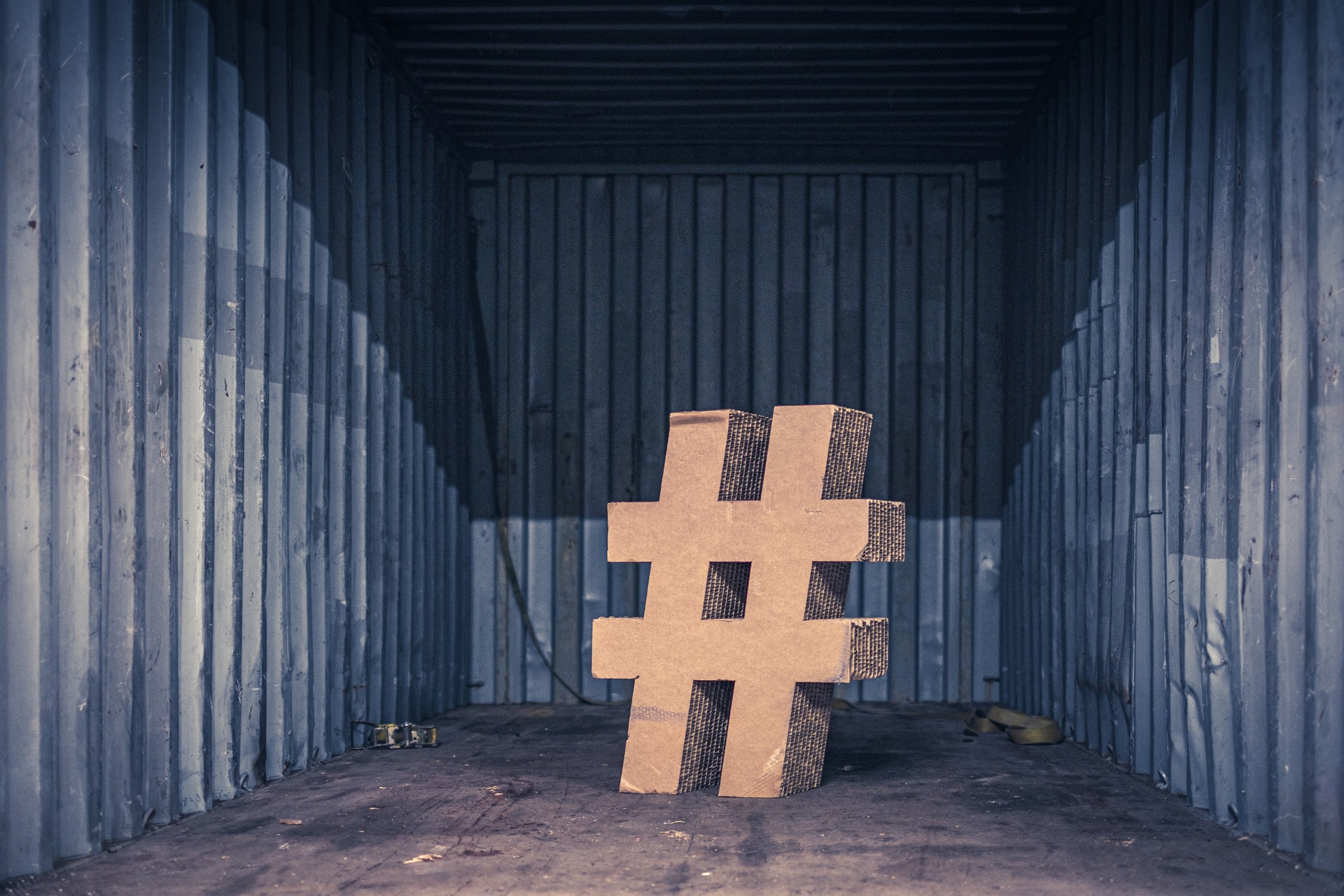 Photo of cardboard hashtag symbol by Jan Baborák on Unsplash
