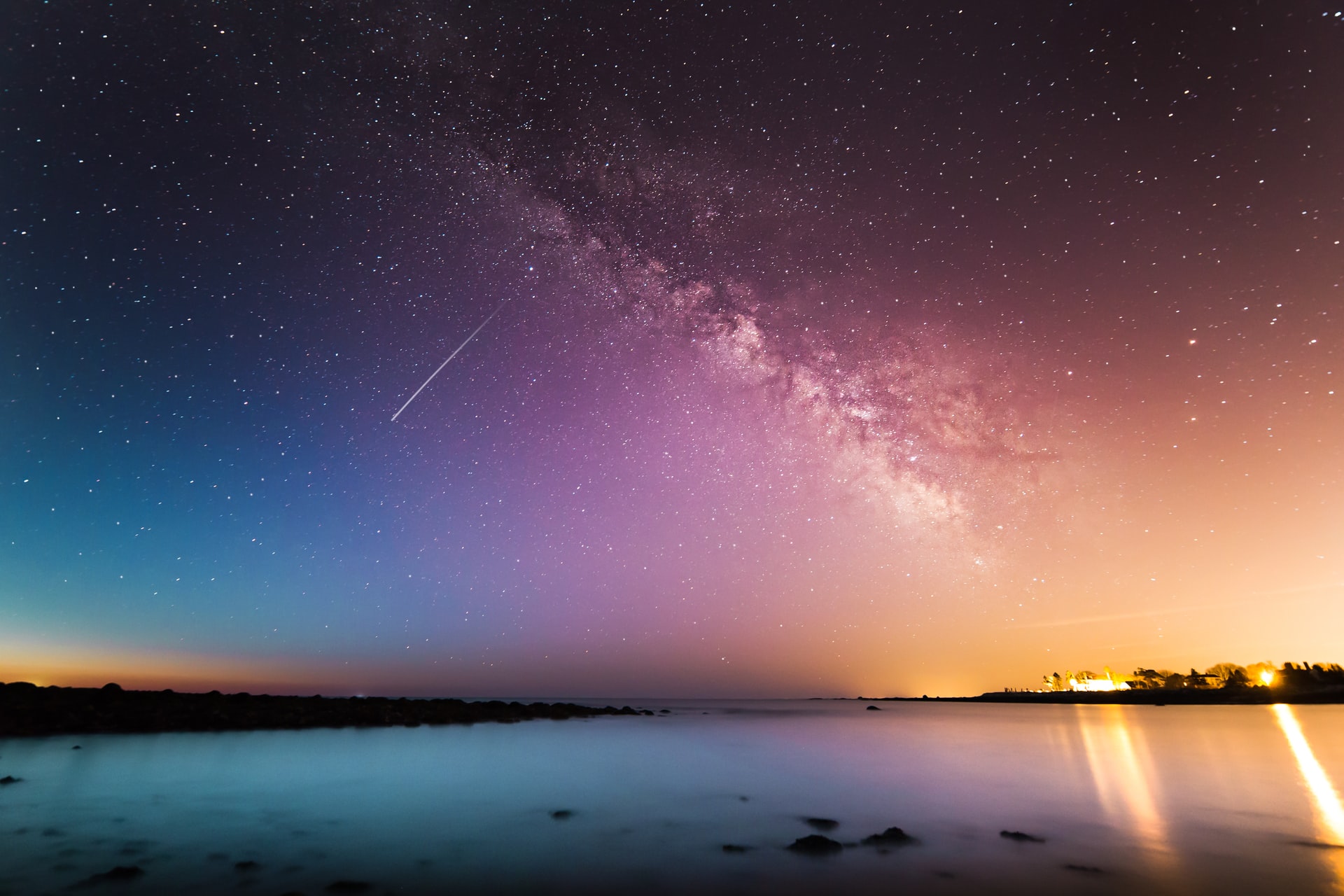 Photo of night sky by Kristopher Roller on Unsplash
